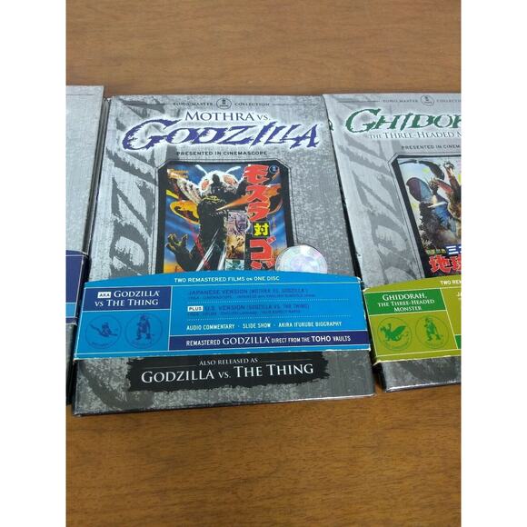 Lot of 4 Godzilla Movies Toho Master Collection Japanese DVD Classic Foreign - Picture 3 of 5
